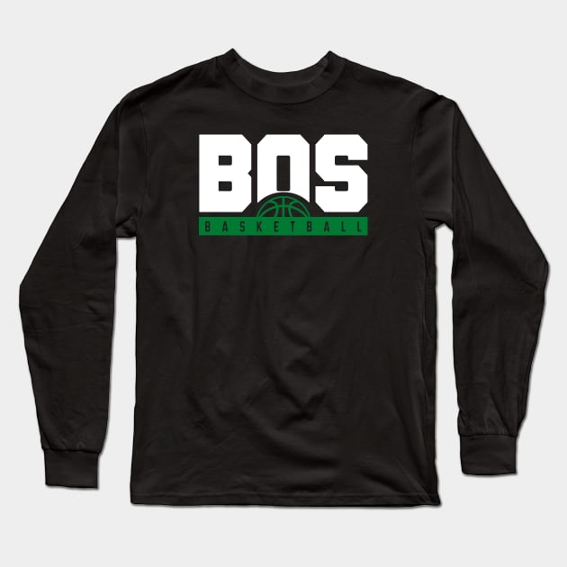 Boston Celtics Basketball Long Sleeve T-Shirt by Fresh Fan Tees